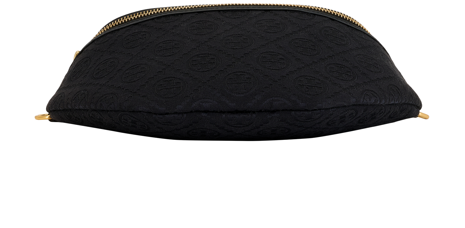 T Monogram Belt Bag, &pound;150, Handbags, Black, Fabric, Top view